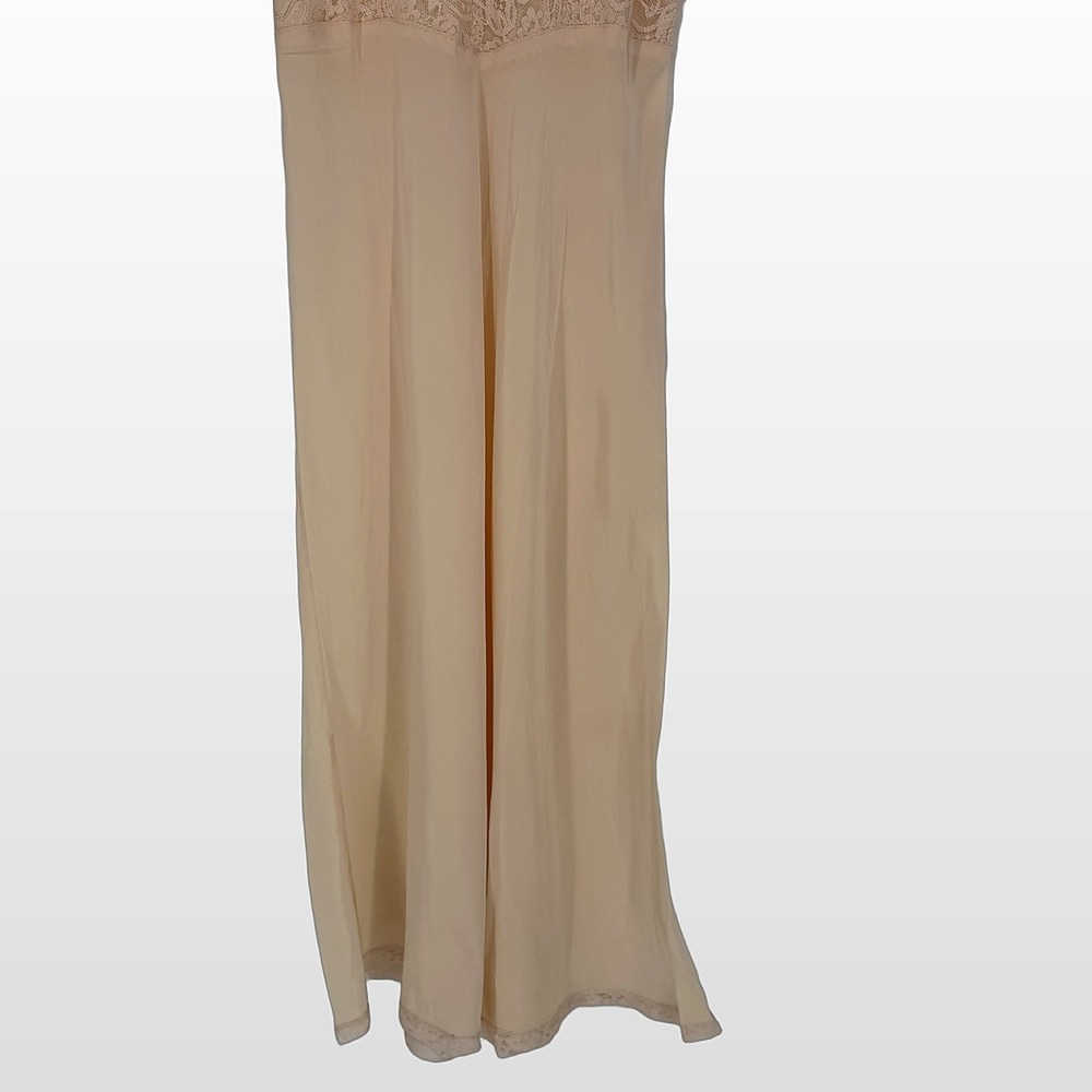 Y2K Lace Trim Slip Dress XS S Butter Yellow Coquette Balletcore Layering Dainty - Picture 9 of 12